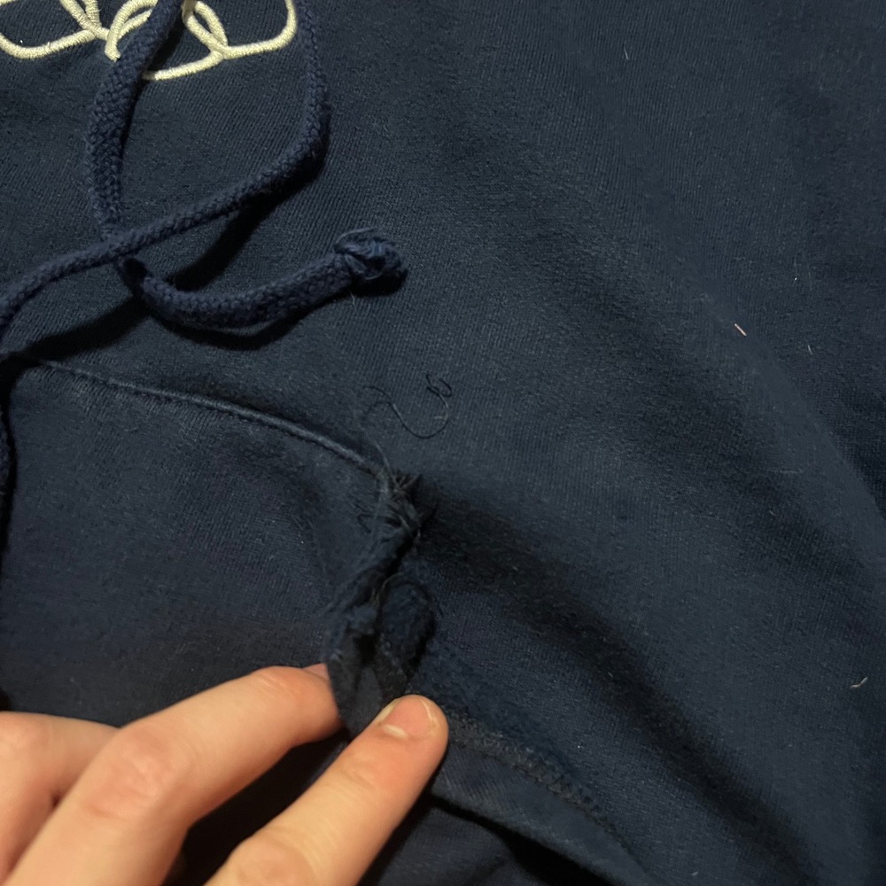 Vintage Roots 2002 USA Olympic Team Navy Blue Hoodie Mens Size Large Pullover - Picture 4 of 9